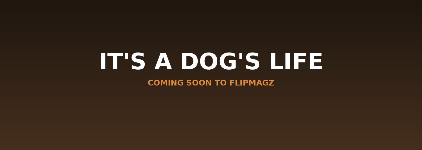 It's A Dog's Life — Coming Soon